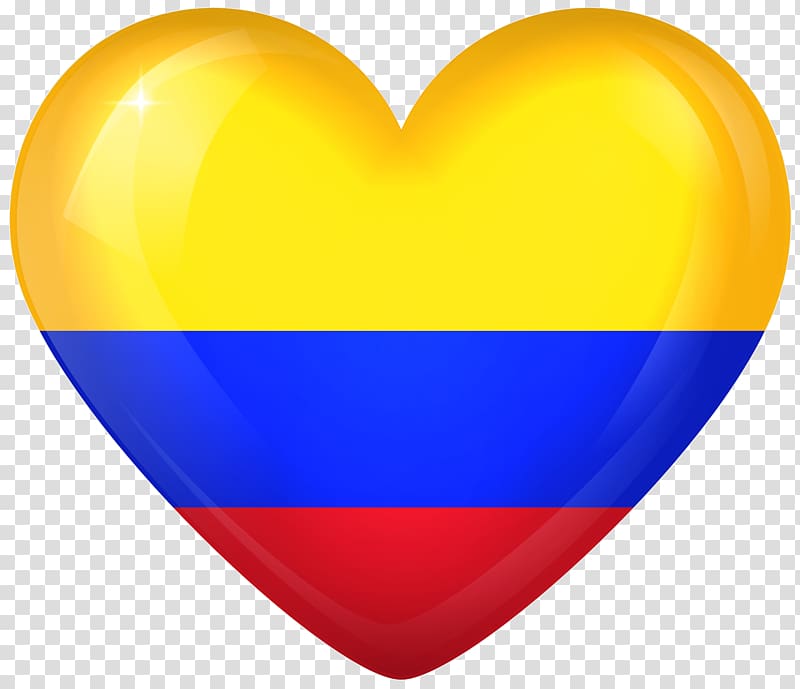 Flag of Colombia United States Flag of Colombia Gallery of sovereign state flags, Heart Flag transparent background PNG clipart