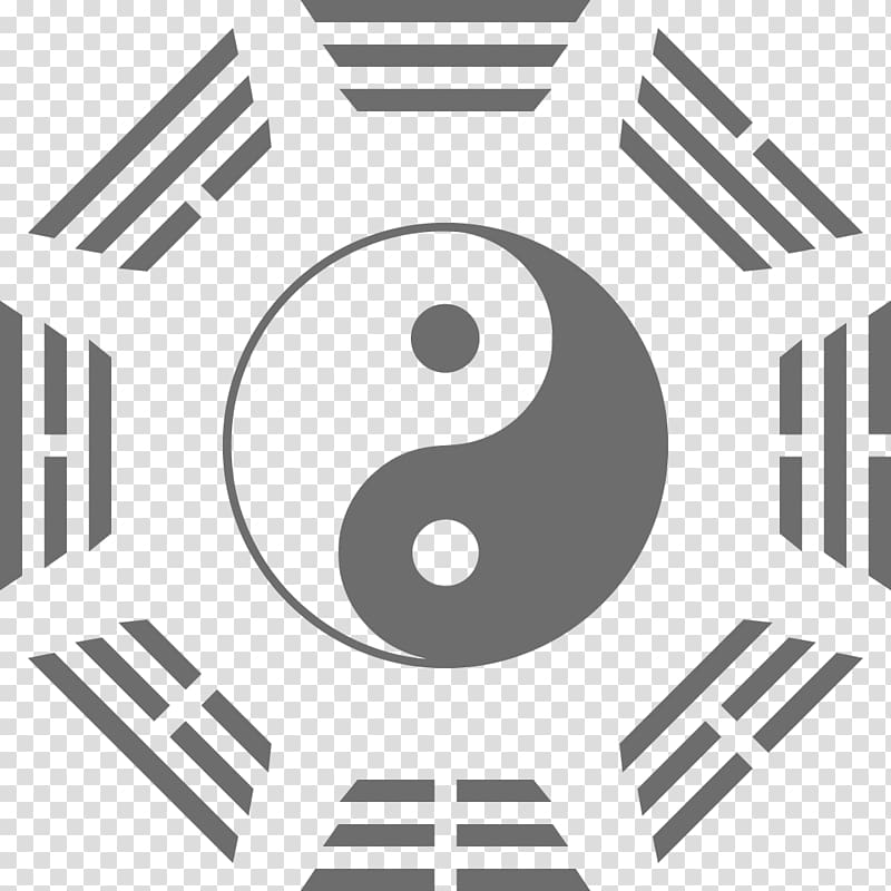 I Ching Yin and yang Bagua, yin yang transparent background PNG clipart