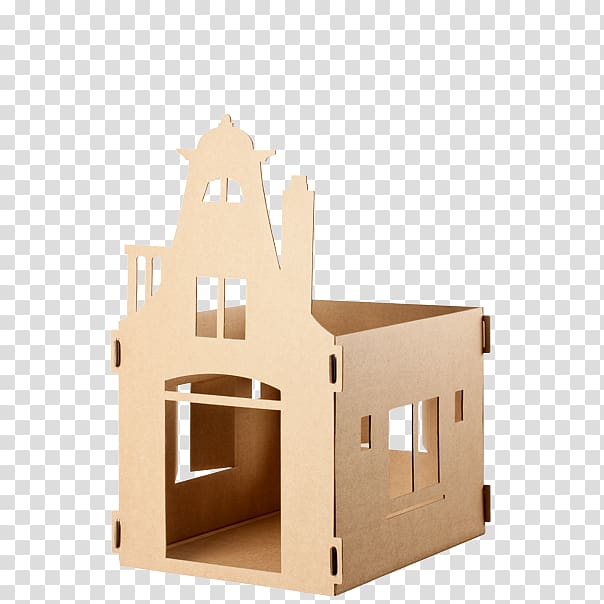 Cat J. Tukker cardboard Loft Offre, cardboard house transparent background PNG clipart