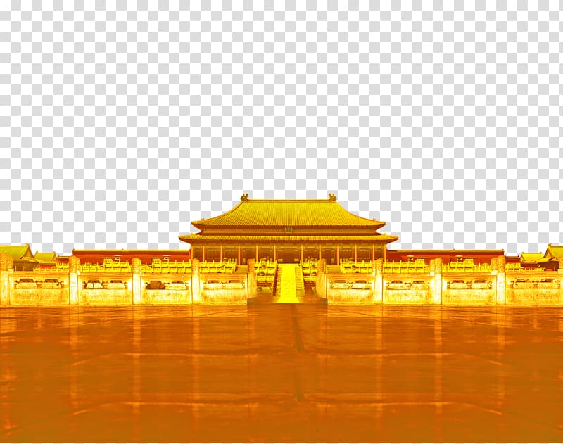 Forbidden City Icon, Golden Palace Museum transparent background PNG clipart