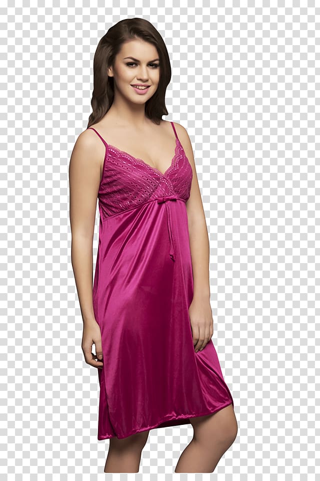 Nightwear Satin Nightgown Robe Dress, satin transparent background PNG clipart