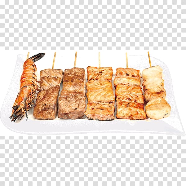 Yakitori Souvlaki Kebab Sushi Shashlik, sushi transparent background PNG clipart