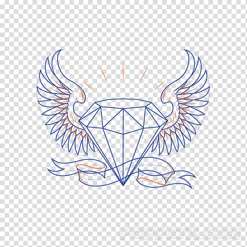 Drawing Diamond Tattoo Sketch, Waterproof Flower transparent background PNG clipart