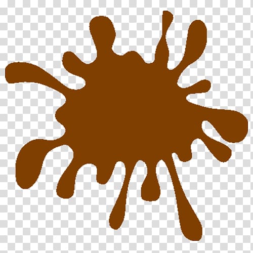 brown paint splash , Mud Splash , Orange Splat transparent background PNG clipart