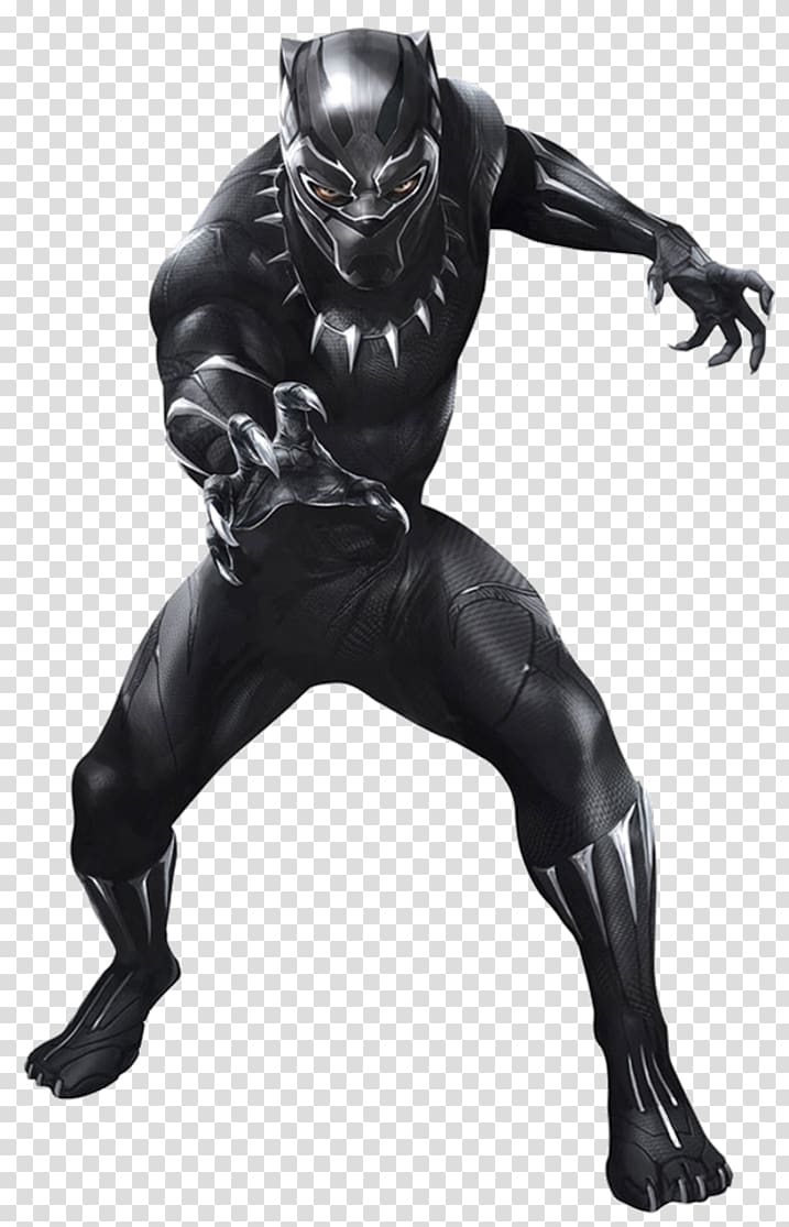 Black Panther, Black Panther Erik Killmonger Shuri Standee Poster, black panther transparent background PNG clipart