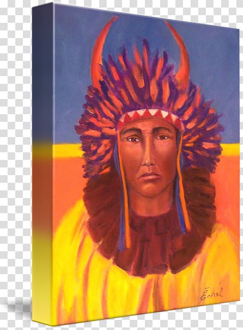 War bonnet Painting Indigenous peoples of the Americas Tribal chief Acrylic paint, American Indian transparent background PNG clipart