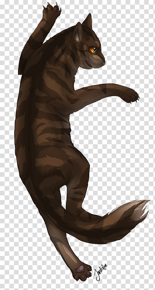 Cat Darkstripe Thornclaw Erin Hunter Tigerheart, climbing tiger transparent background PNG clipart