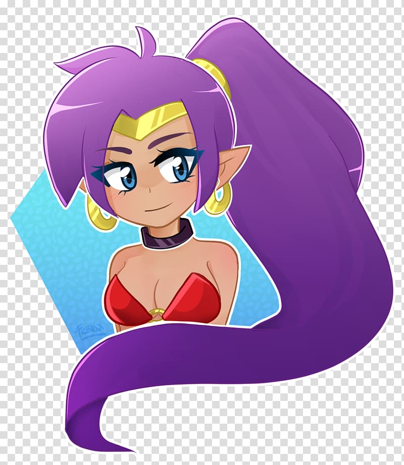 Chibi Shantae Art Drawing, Chibi transparent background PNG clipart