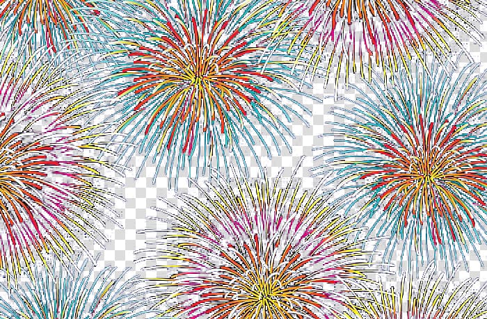 Sumidagawa Fireworks Festival, Multicolored fireworks transparent background PNG clipart