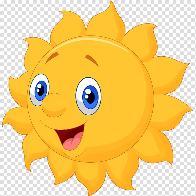 Common sunflower Cartoon Euclidean , Sun smile transparent background PNG clipart