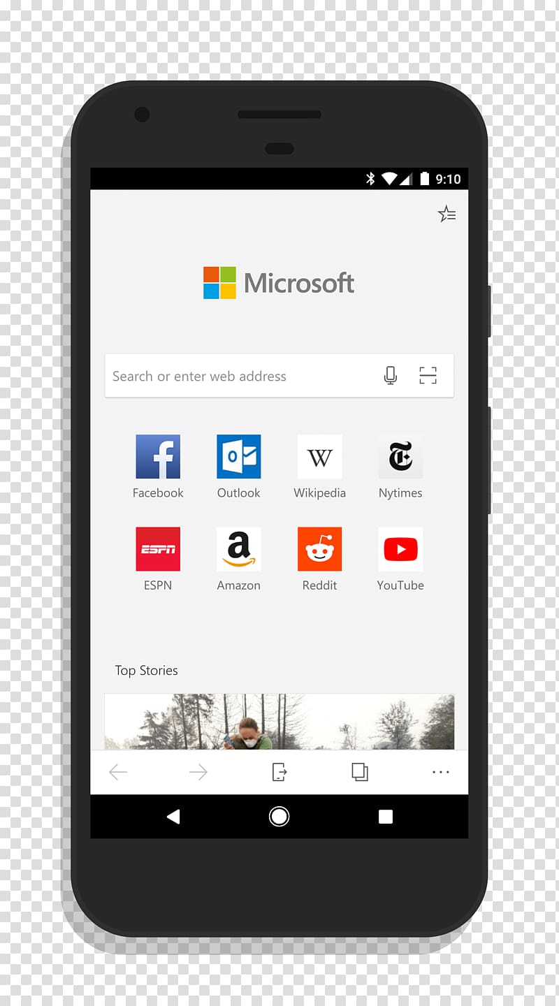 Microsoft Edge Android Web browser, edge transparent background PNG clipart