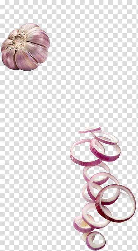 Onion Garlic Allium fistulosum, Creative jewelry cartoon transparent background PNG clipart