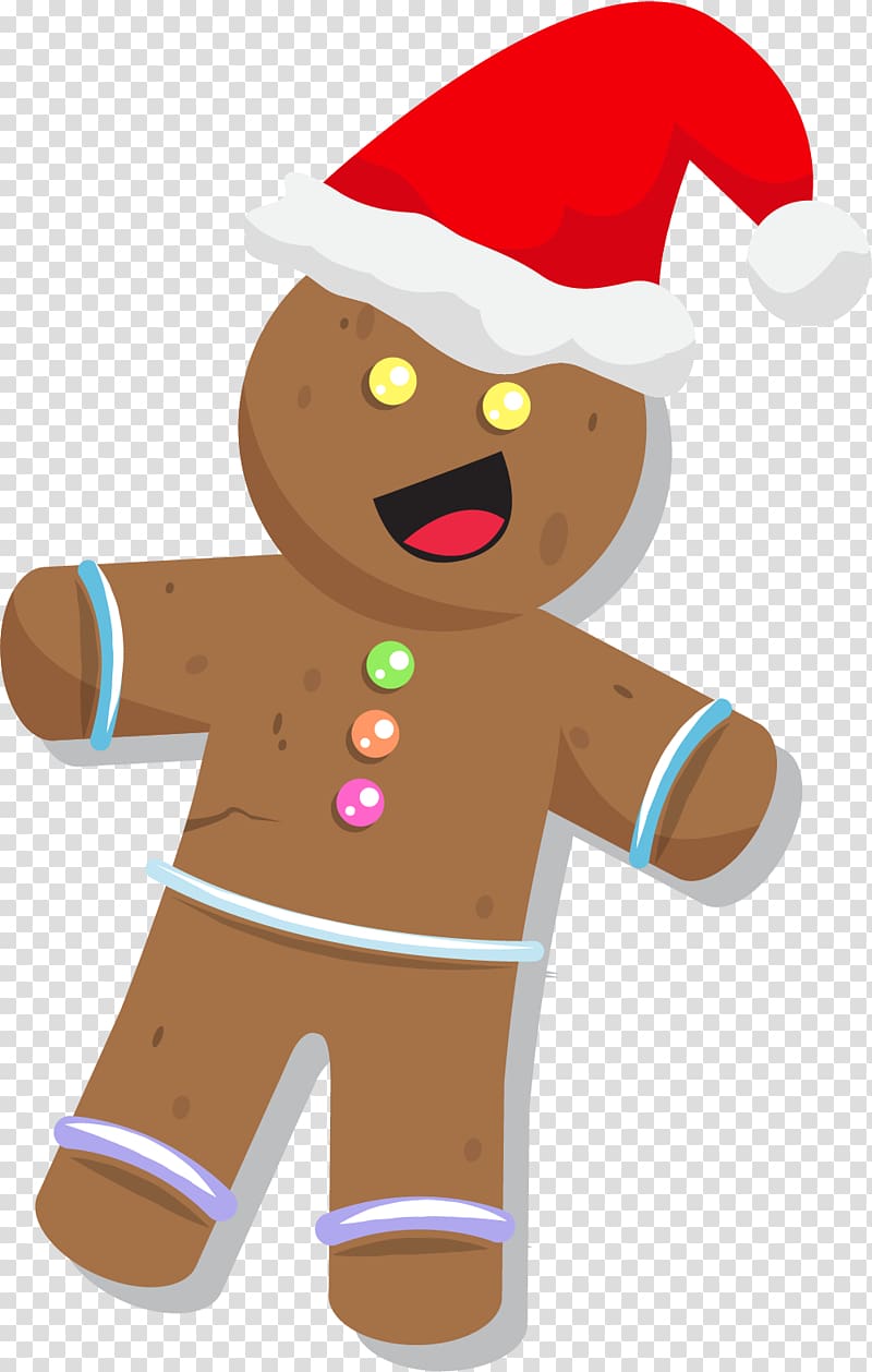 Cartoon Christmas Illustration, Cartoon cookies transparent background PNG clipart