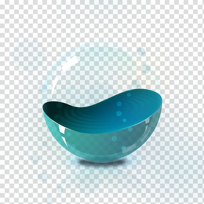 Blue Designer Bubble, Glass ball transparent background PNG clipart