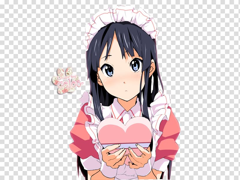 Mio Akiyama Anime K-On! Valentine's Day, Anime transparent background PNG clipart