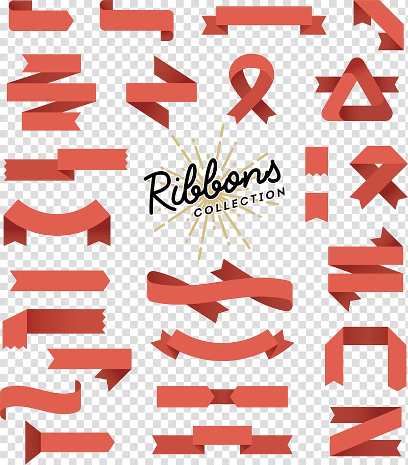 Banner Flat design Illustration, Fashion design material ribbon tag, Ribbon Collection logo transparent background PNG clipart