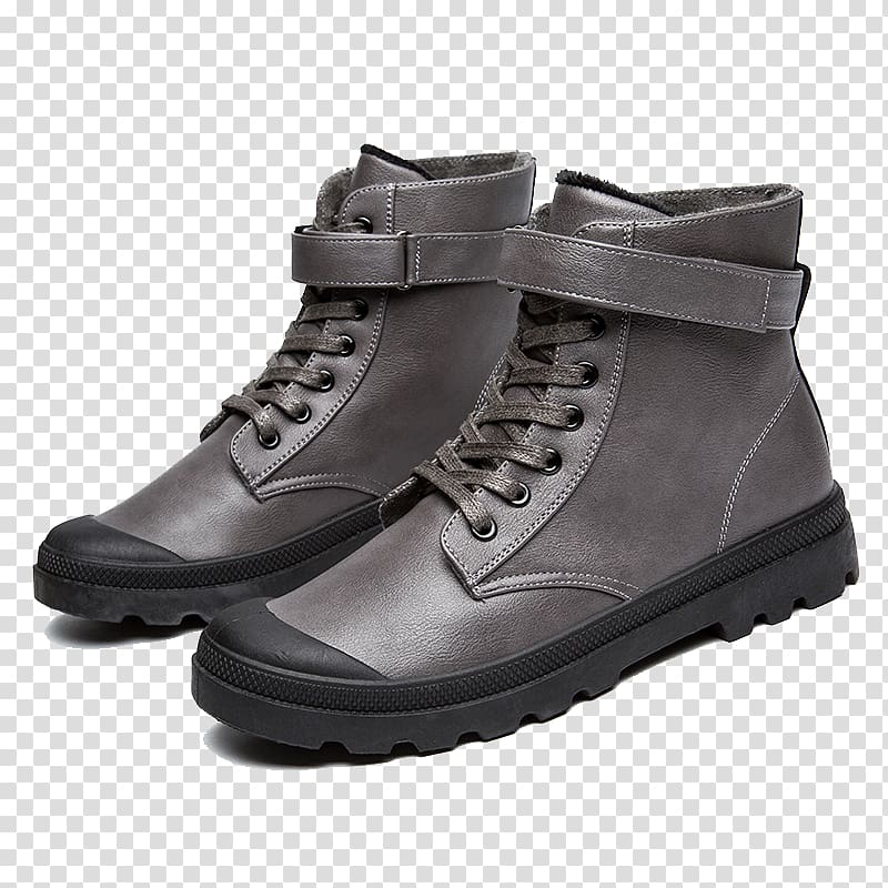 Hiking boot Fashion Shoe Footwear, Round hiking boots gray transparent background PNG clipart