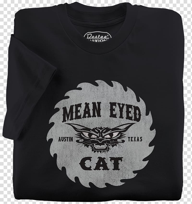 T-shirt Mean Eyed Cat Stubb\'s Bar-B-Q Hoodie, fonts of t-shirt transparent background PNG clipart