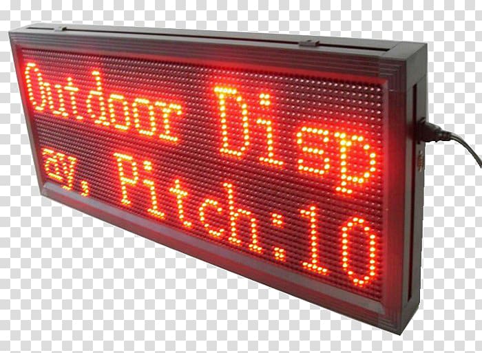 LED display Display device Signage Advertising Lighting, display board transparent background PNG clipart