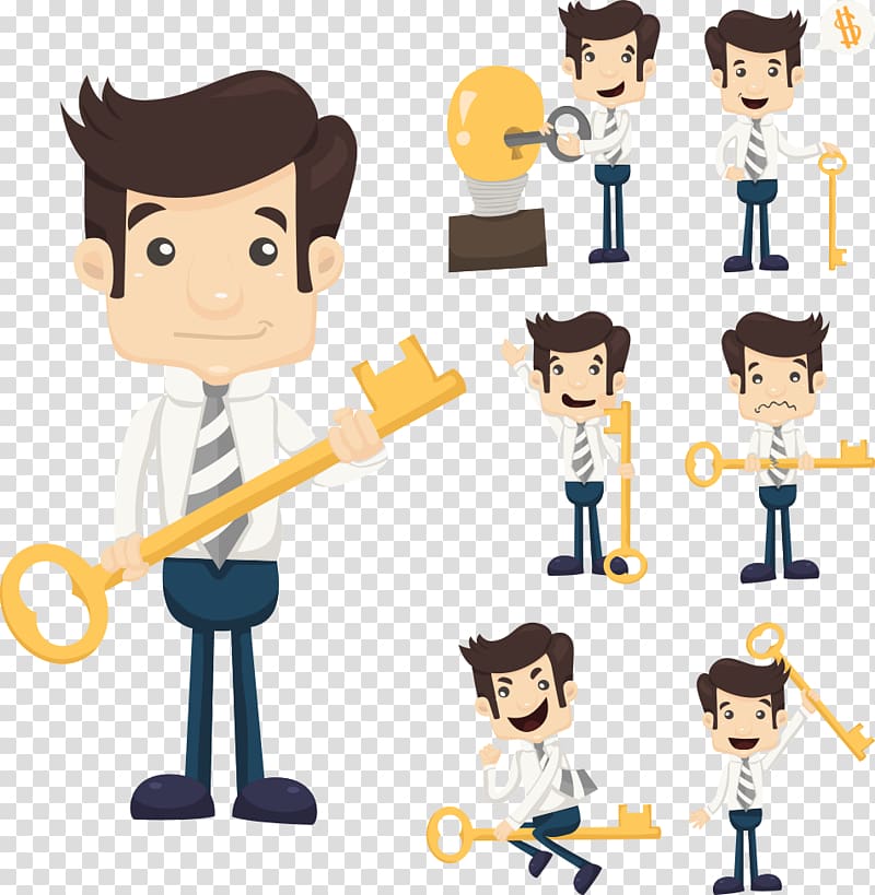 , The keys of the character transparent background PNG clipart