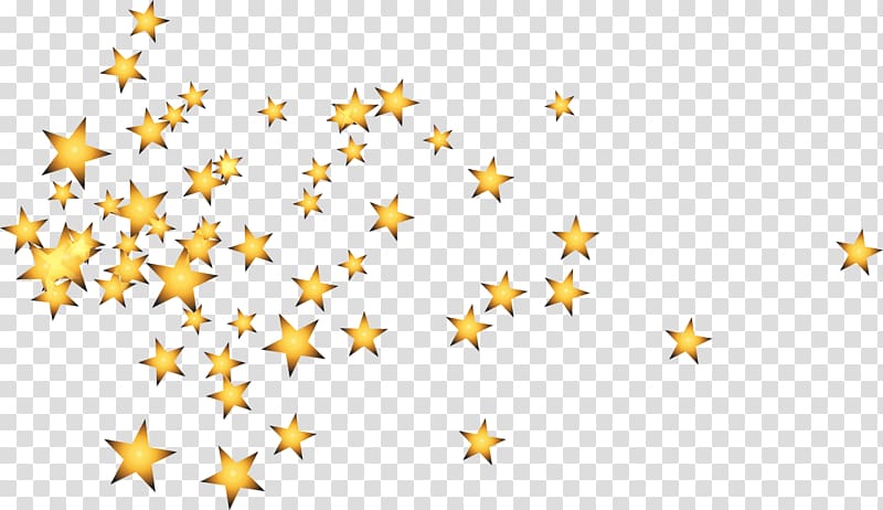 cartoon gold stars transparent background PNG clipart