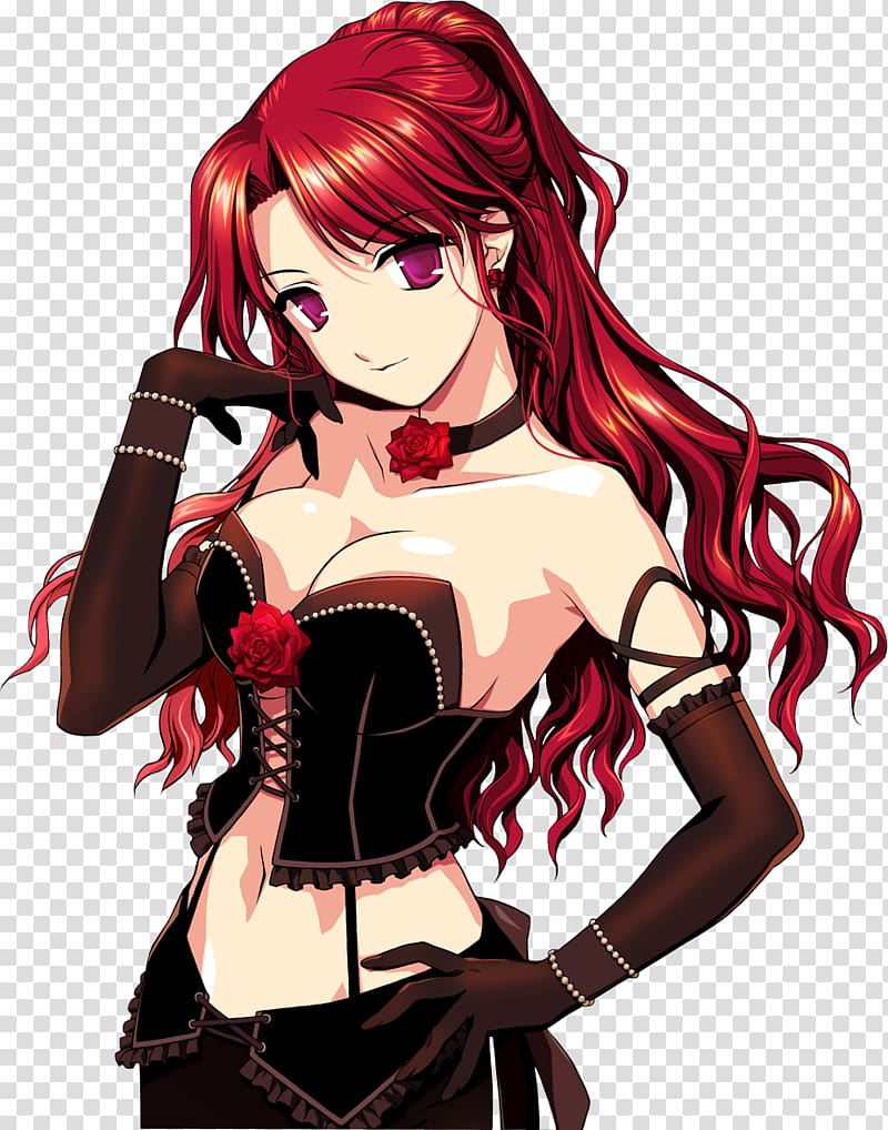 Anime Erza Scarlet Female Character, Anime transparent background PNG clipart