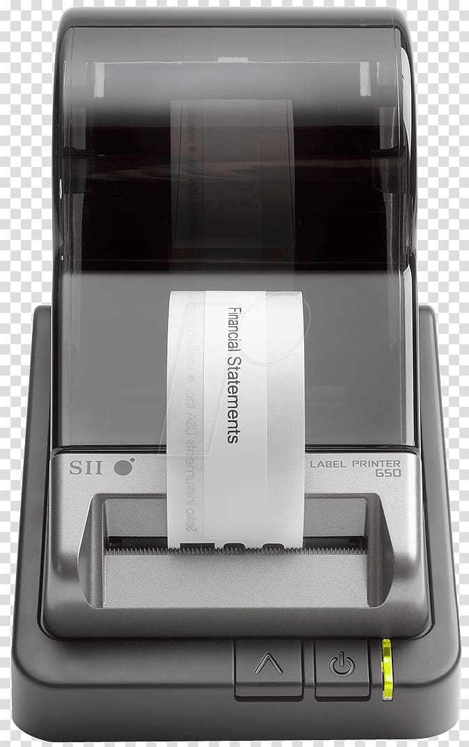 Seiko Instruments Smart Label Printer SLP 650 Seiko Instruments Smart Label Printer 450 Seiko Instruments SLP650-EU Thermal transfer 300 x 300DPI label, printer transparent background PNG clipart