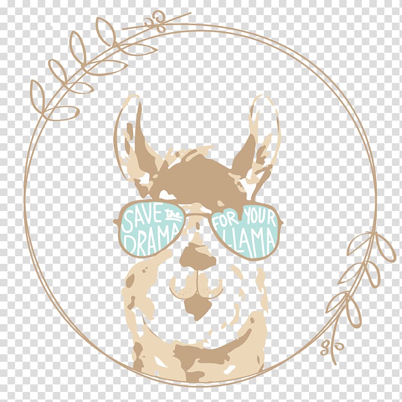 Llama Glasses Illustration Animal, amazing camp director transparent background PNG clipart
