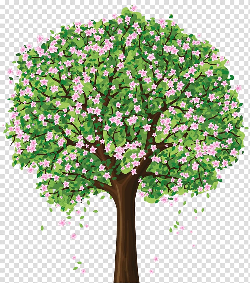 Tree Spring Winter , artwork tree transparent background PNG clipart