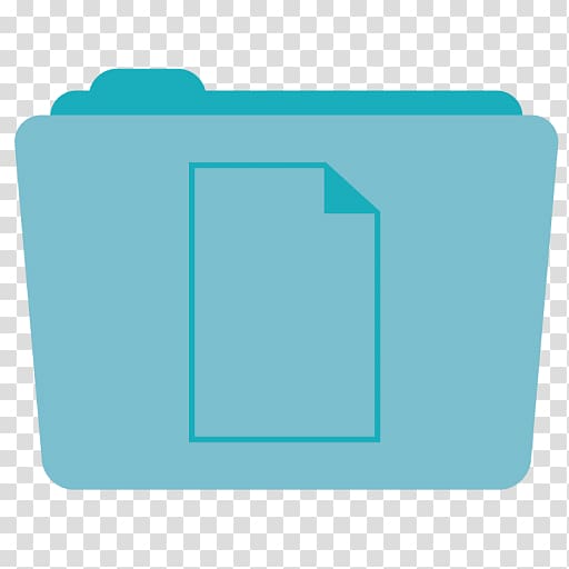 blue folder illustration, blue brand aqua turquoise, Folder Documents transparent background PNG clipart