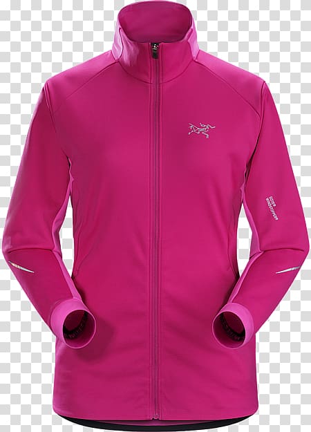 Jacket Hoodie Arc\'teryx Windstopper Clothing, woman Wine transparent background PNG clipart