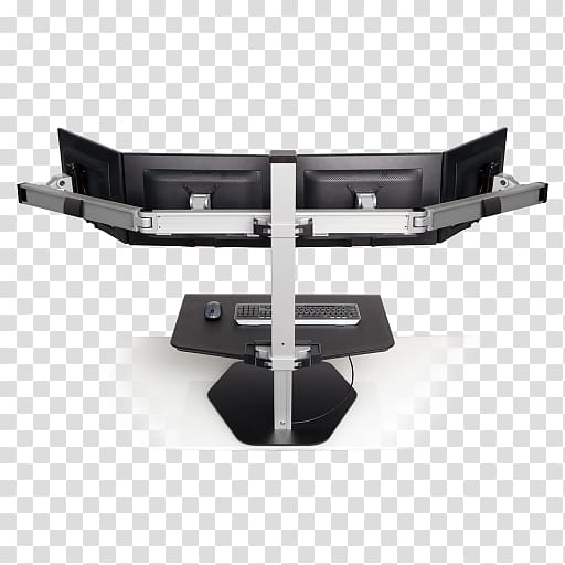 Sit-stand desk Dell Computer Monitors Desktop Computers Workstation, Flat Display Mounting Interface transparent background PNG clipart