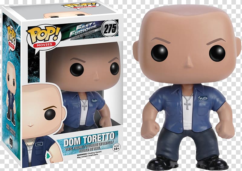 Dominic Toretto Brian O\'Conner Luke Hobbs Funko The Fast and the Furious, dominic toretto transparent background PNG clipart