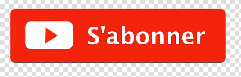 S'Abonner logo, S'abonner Youtube Button transparent background PNG clipart