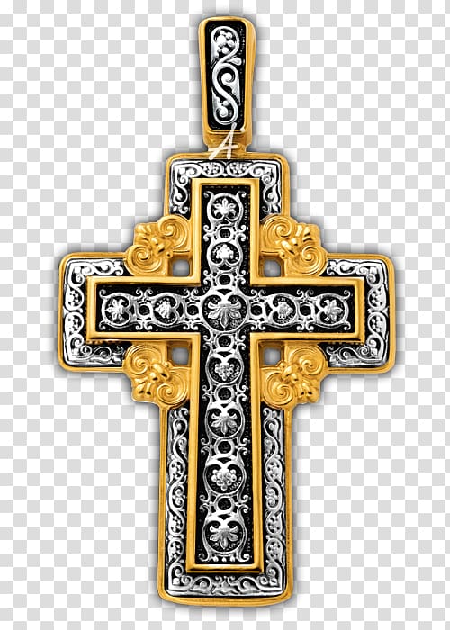 Crucifix Calvary Russian Orthodox cross Dievmātes ikona „Septiņas bultas”, Jewellery transparent background PNG clipart