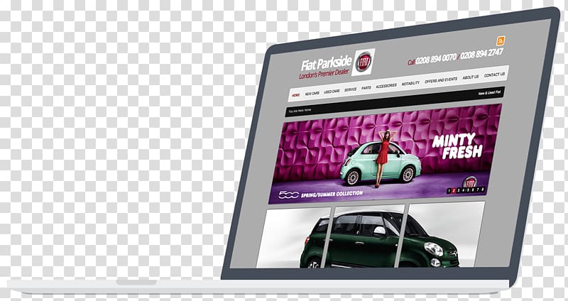 Parkside Garage (Fiat) Responsive web design Car Fiat Automobiles, fiat transparent background PNG clipart