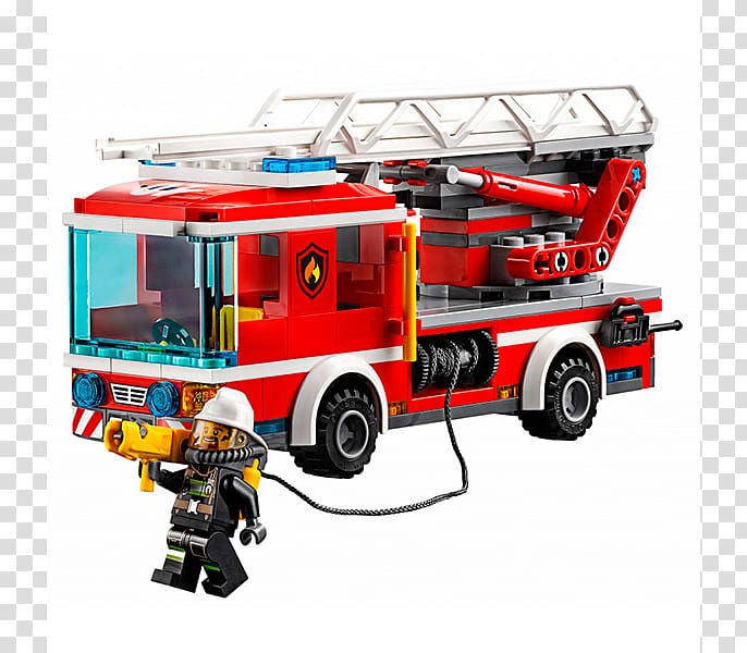 LEGO 60107 City Fire Ladder Truck Lego City Toy block, toy transparent background PNG clipart