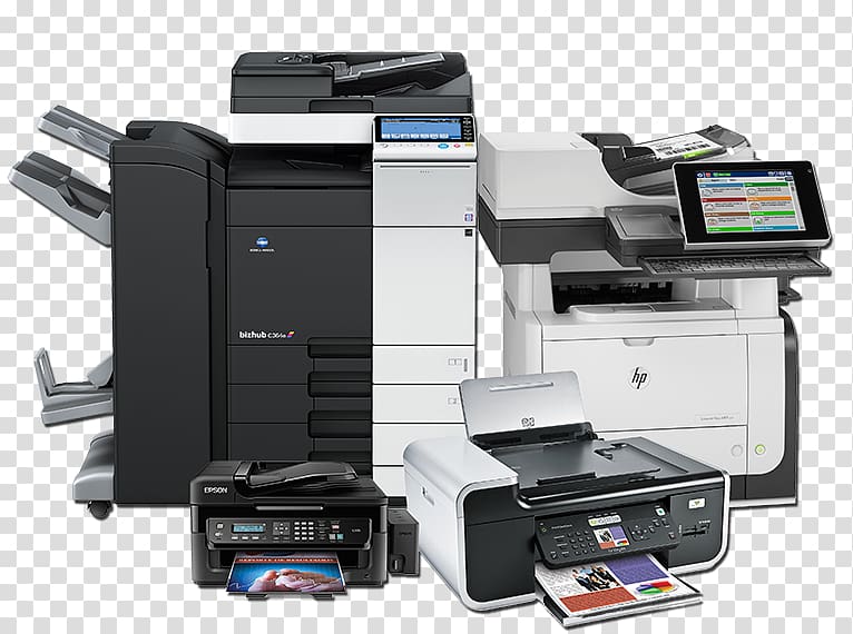 copier Multi-function printer Konica Minolta Printing, printer transparent background PNG clipart