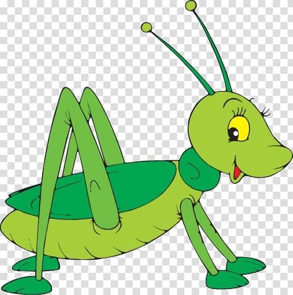 Grasshopper Cartoon , Cartoon grasshopper transparent background PNG clipart