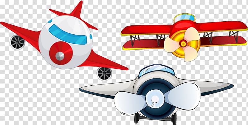 Airplane Flight Cartoon , Lovely aircraft material transparent background PNG clipart