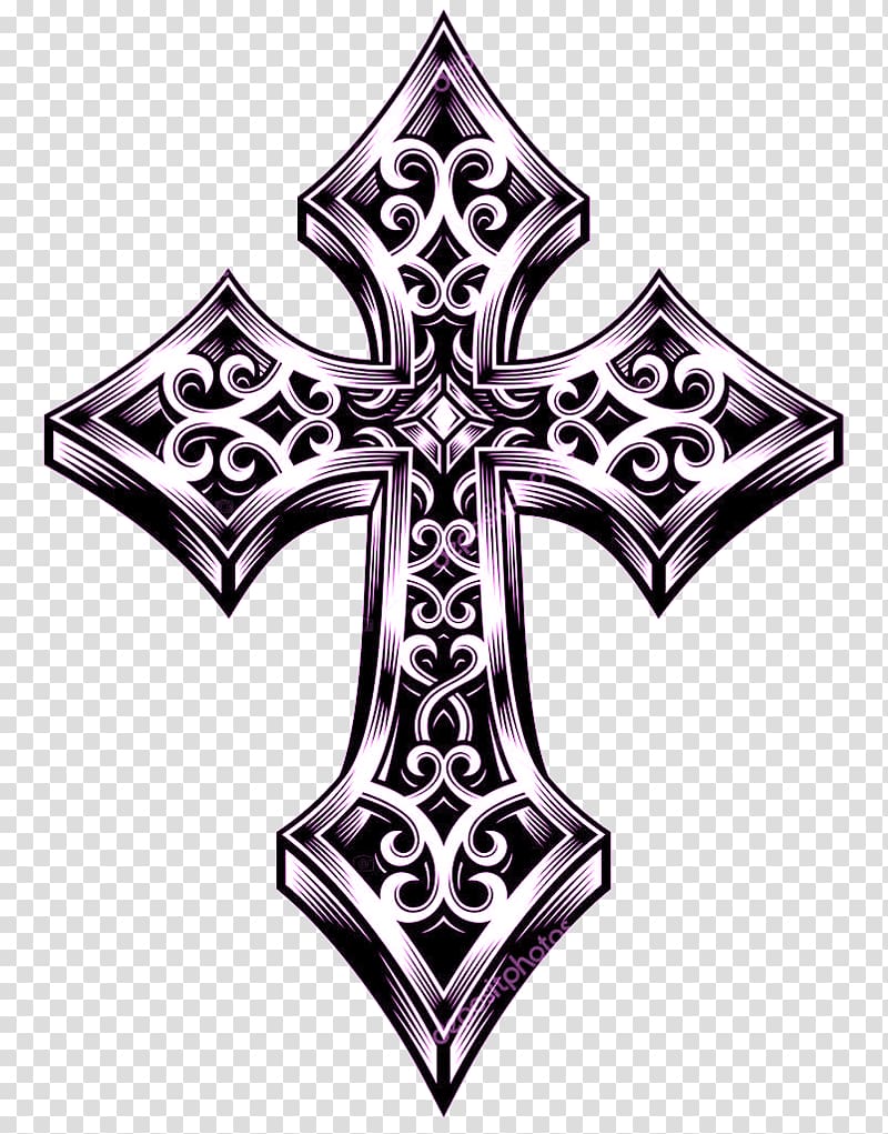 Holy Cross Design for Tattoo design 9769141 Vector Art at Vecteezy