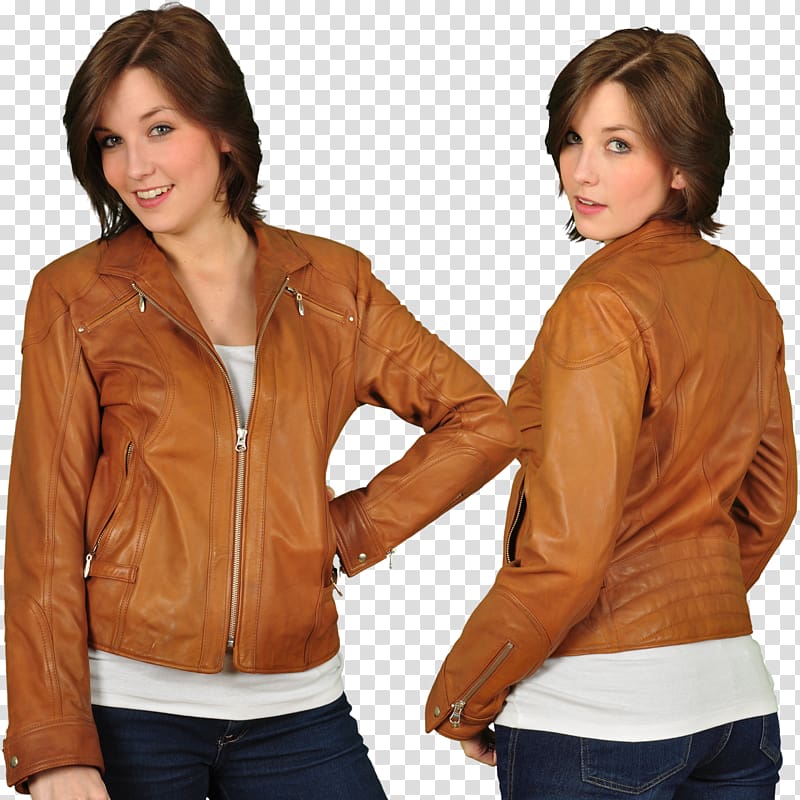 Leather jacket Tan Sleeve, women's day transparent background PNG clipart