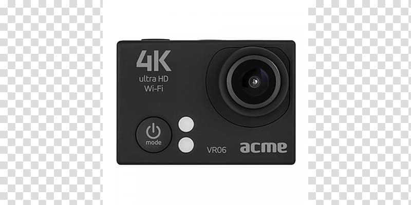 Action camera 4K resolution ACME Right Now VR06 Video Cameras, Camera transparent background PNG clipart