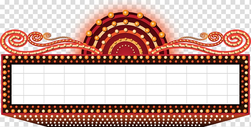 red and black signage, Cinema Marquee , Echo Scores transparent background PNG clipart