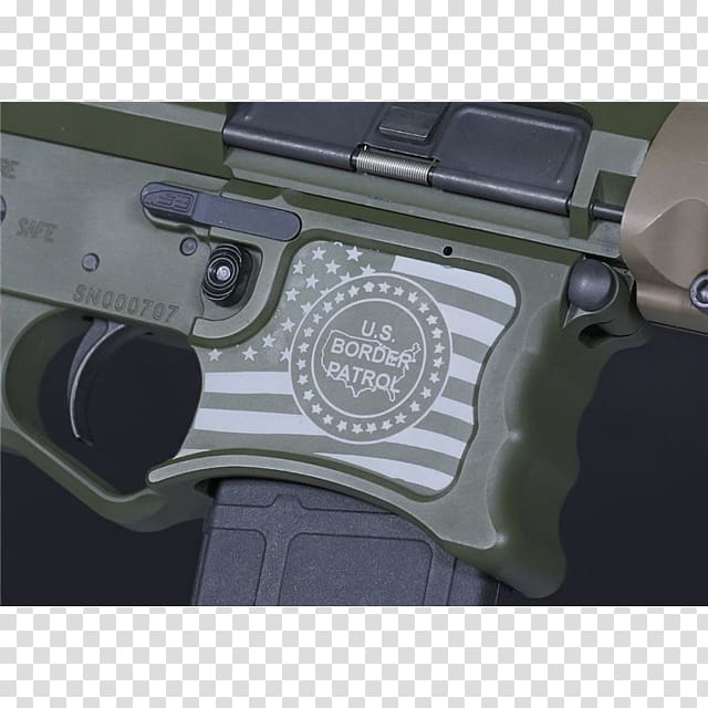 Trigger Firearm Airsoft Guns Rifle, border patrol agent transparent background PNG clipart