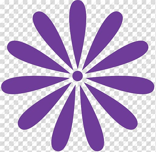 purple daisy flower illustration, Wall decal Flower Sticker Stencil, Free High Quality Flowers Icon transparent background PNG clipart