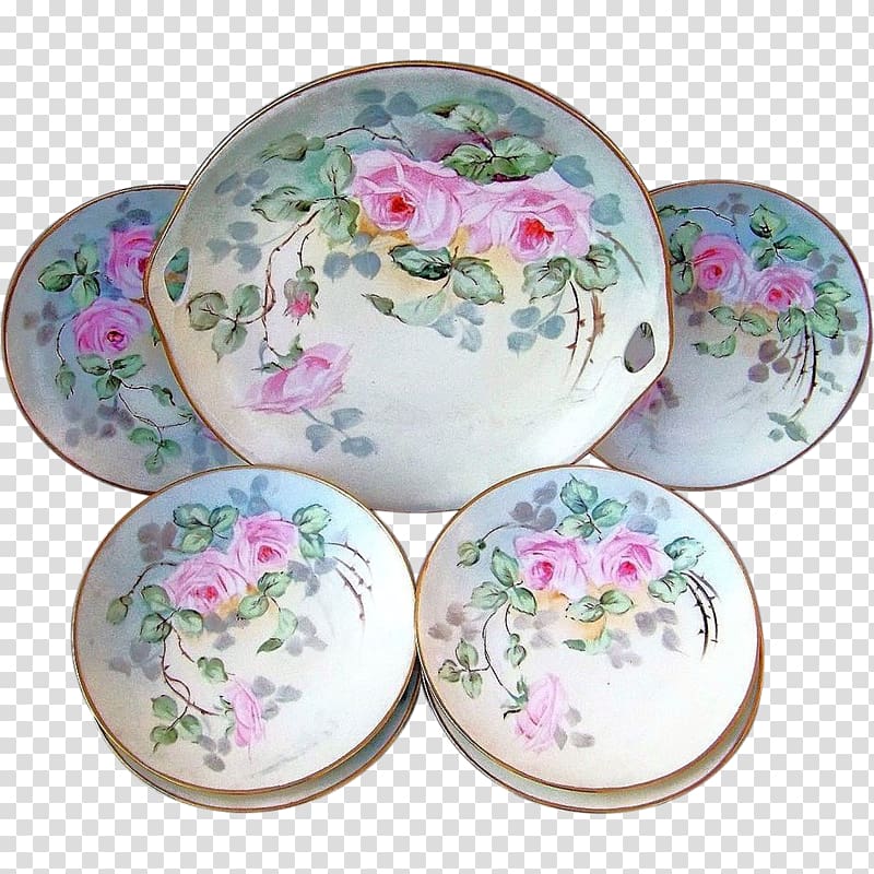 Plate Porcelain Saucer Tableware, hand-painted cake transparent background PNG clipart