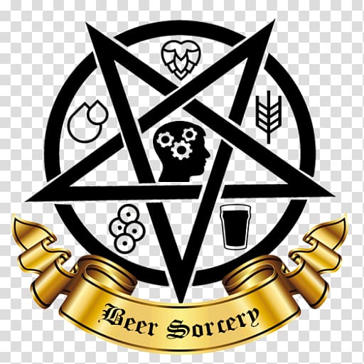 Church of Satan Pentagram Satanism Sigil of Baphomet, beer transparent background PNG clipart