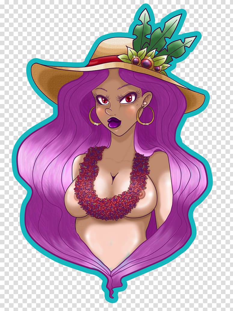 Mermaid Illustration Cartoon Purple, show of a mole hole transparent background PNG clipart