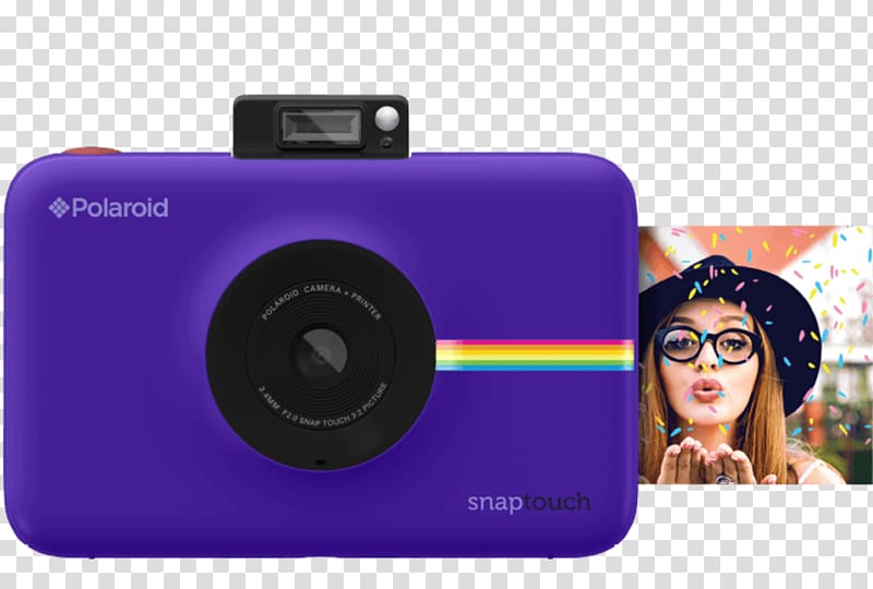 Polaroid Snap Touch 13.0 MP Compact Digital Camera, 1080p, Blush pink Polaroid Snap Touch 13.0 MP Compact Digital Camera, 1080p, Purple Instant camera, Camera transparent background PNG clipart